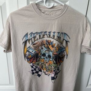Metallica Beige Graphic T-Shirt